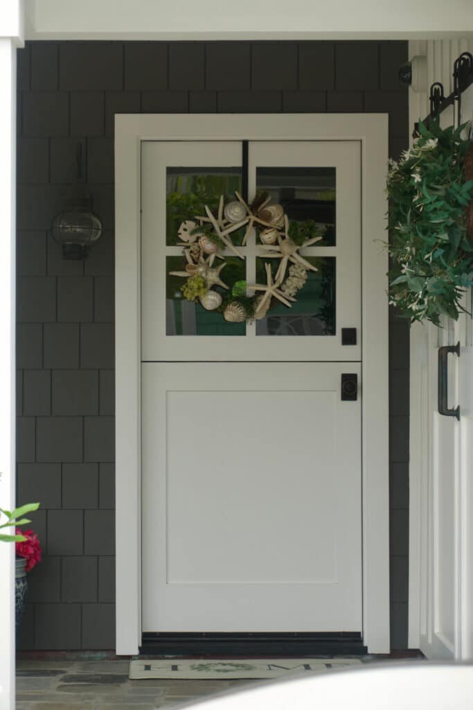 white dutch door